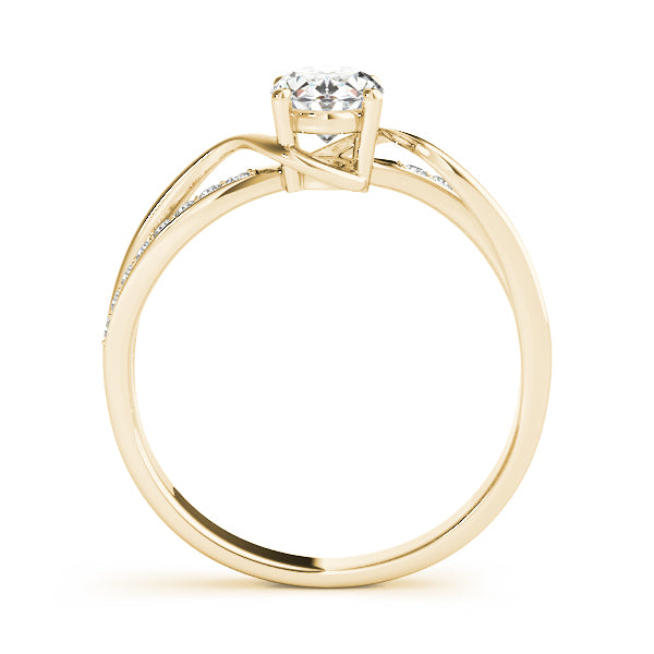 Single Row Bypass Split Shank Engagement Ring
