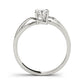 Single Row Bypass Split Shank Engagement Ring