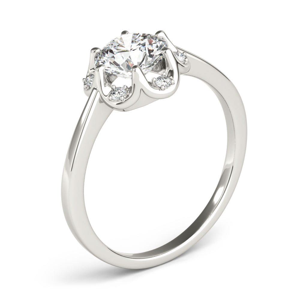 ENGAGEMENT RINGS ROUND CENTER