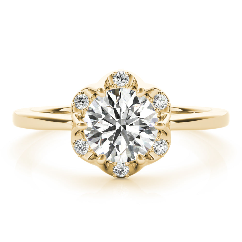 ENGAGEMENT RINGS ROUND CENTER