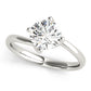 Bypass Solitaire Round Engagement Ring