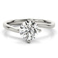 Bypass Solitaire Round Engagement Ring
