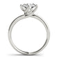 Bypass Solitaire Round Engagement Ring