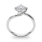 Bypass Solitaire Round Engagement Ring