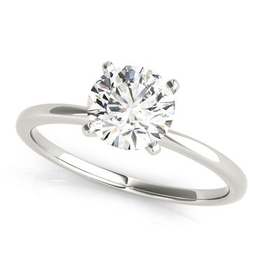 Round 4-Prong Solitaire Engagement Ring