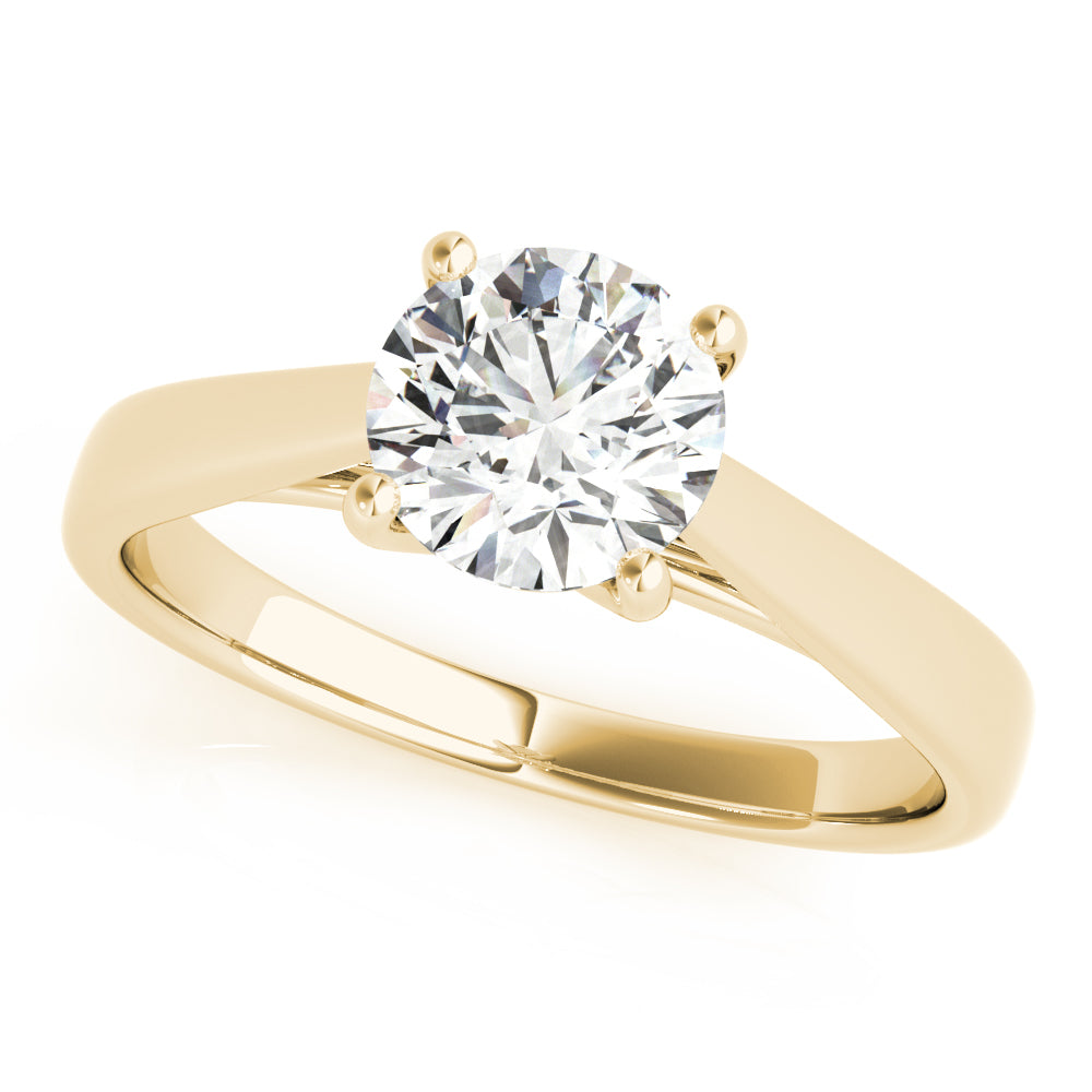 4-Prong Cathedral Solitaire Engagement Ring