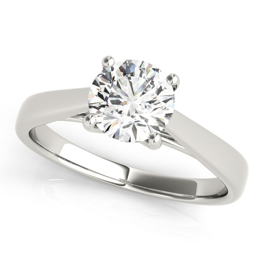 4-Prong Cathedral Solitaire Engagement Ring