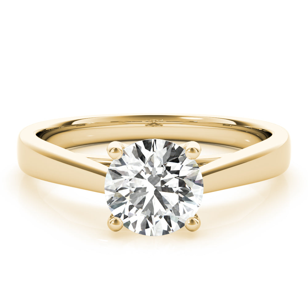 4-Prong Cathedral Solitaire Engagement Ring