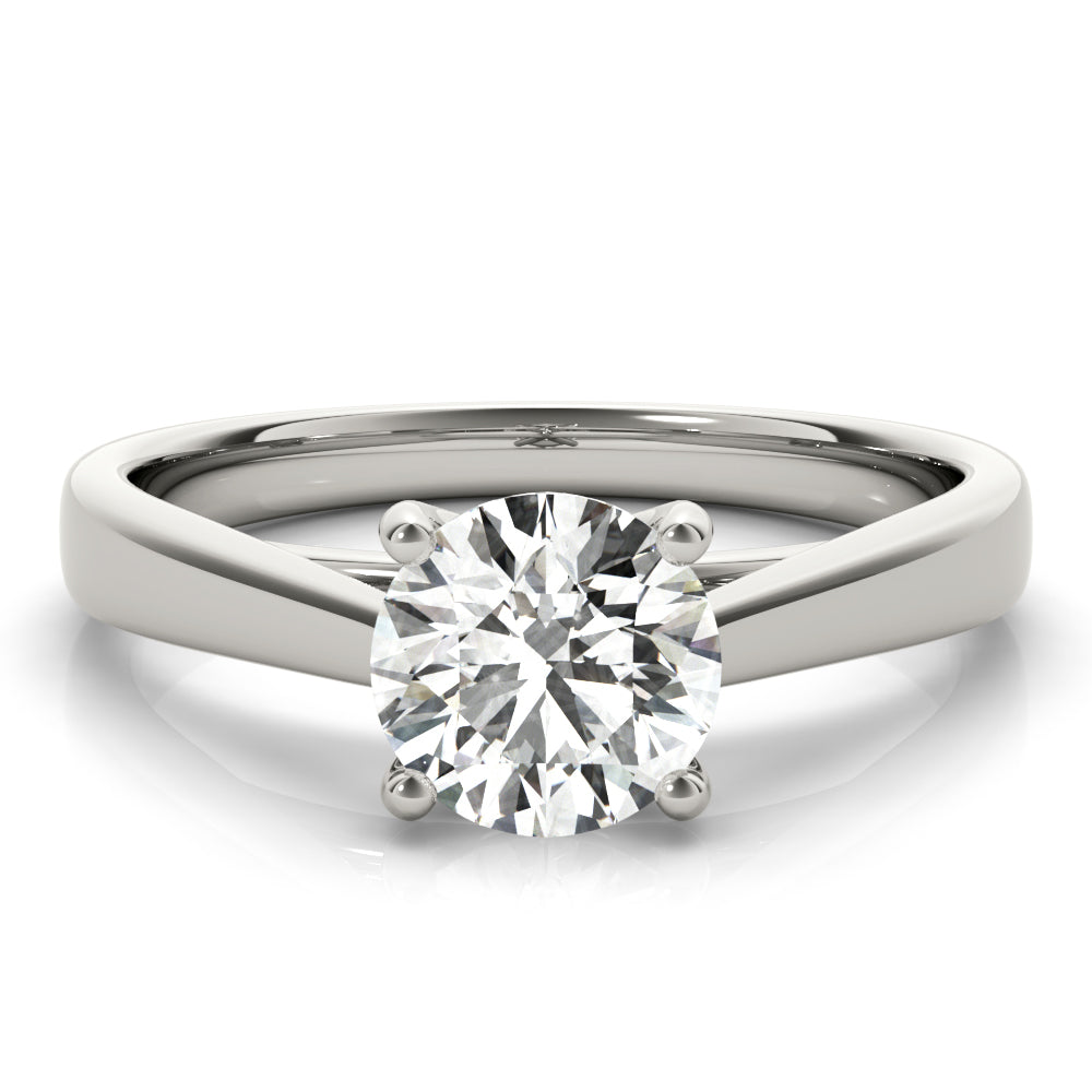 4-Prong Cathedral Solitaire Engagement Ring