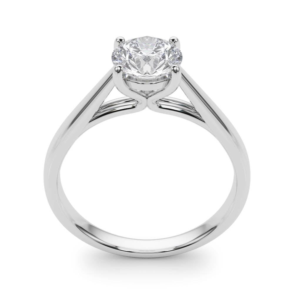 4-Prong Cathedral Solitaire Engagement Ring