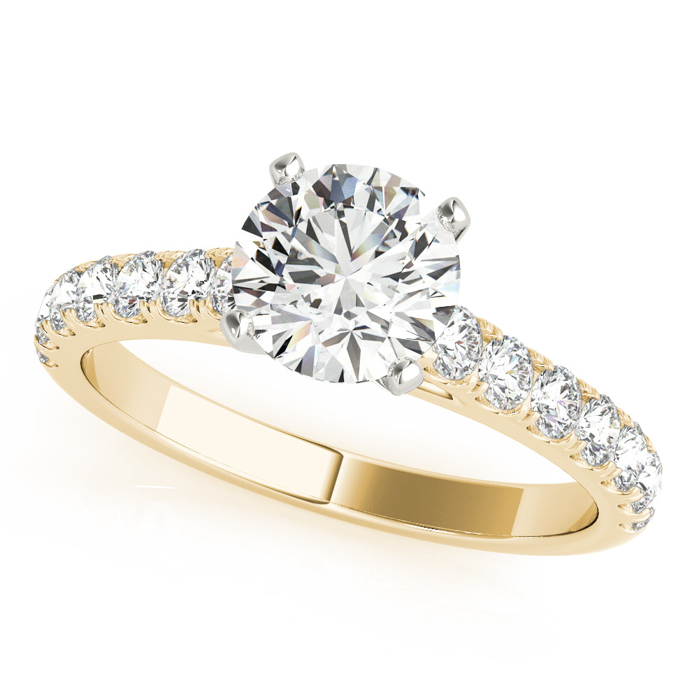 Split-Prong Cathedral Engagement Ring