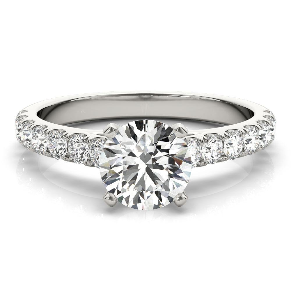 Split-Prong Cathedral Engagement Ring
