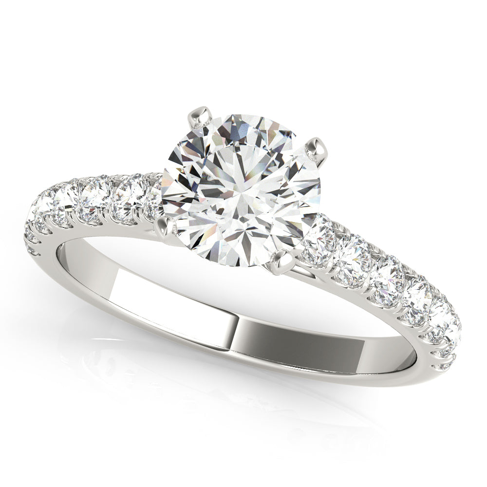 Split-Prong Cathedral Engagement Ring