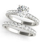 Split-Prong Cathedral Engagement Ring