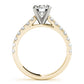 Split-Prong Cathedral Engagement Ring