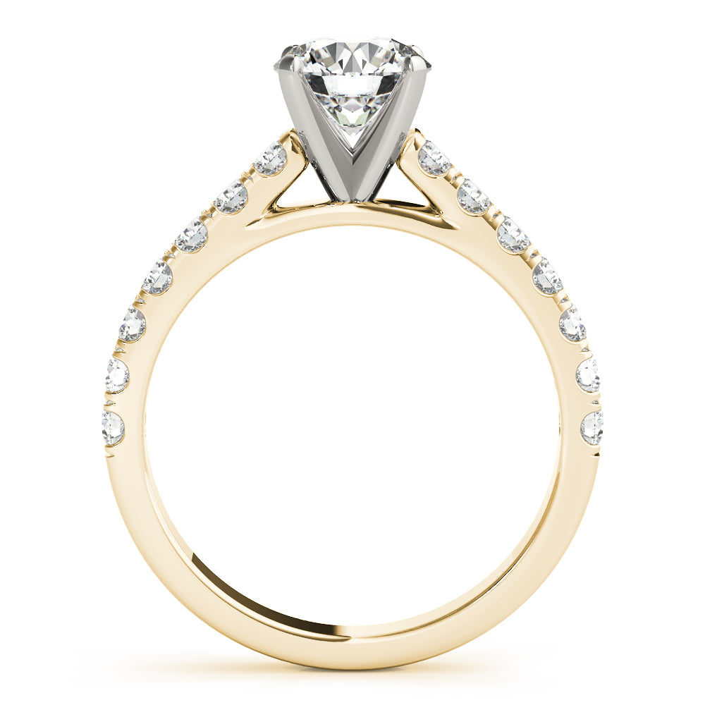 Split-Prong Cathedral Engagement Ring