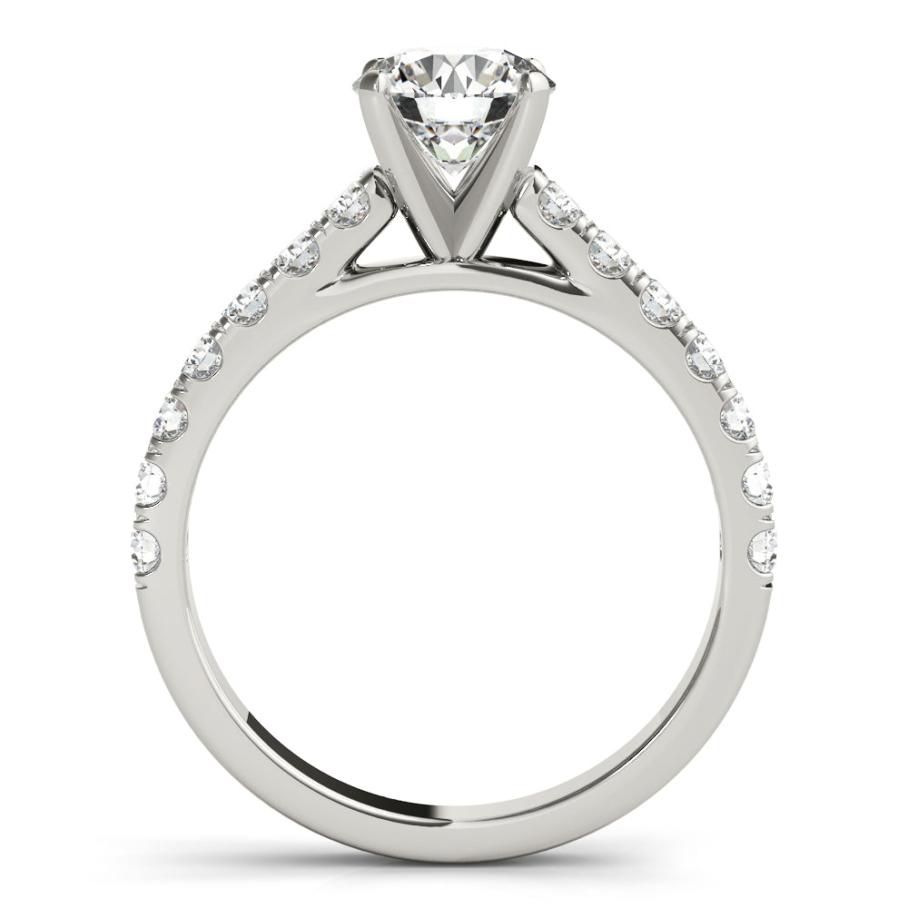 Split-Prong Cathedral Engagement Ring