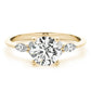 Marquise & Round Accented Engagement Ring