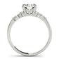 Marquise & Round Accented Engagement Ring