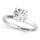 Round Hidden Halo Engagement Ring