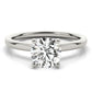 Round Hidden Halo Engagement Ring
