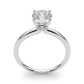 Round Hidden Halo Engagement Ring