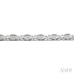 1/6 Ctw 'X' Shape Round Cut Diamond Bracelet in Sterling Silver