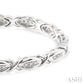1/6 Ctw 'X' Shape Round Cut Diamond Bracelet in Sterling Silver