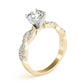 Solitaire Twisted Shank Engagement Ring