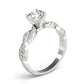 Solitaire Twisted Shank Engagement Ring