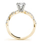 Solitaire Twisted Shank Engagement Ring