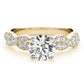 Solitaire Twisted Shank Engagement Ring