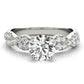 Solitaire Twisted Shank Engagement Ring