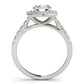 DOUBLE HALO CUSHION ENGAGEMENT RIN