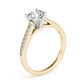 Prong In Channel Cathedral Engagement Rings