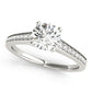 Prong In Channel Cathedral Engagement Rings