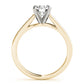 Prong In Channel Cathedral Engagement Rings