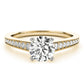 Prong In Channel Cathedral Engagement Rings