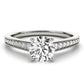 Prong In Channel Cathedral Engagement Rings