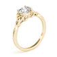 Solitaire Round Twisted Engagement Ring