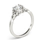 Solitaire Round Twisted Engagement Ring