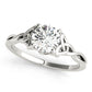 Solitaire Round Twisted Engagement Ring