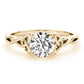 Solitaire Round Twisted Engagement Ring