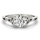 Solitaire Round Twisted Engagement Ring