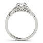 Solitaire Round Twisted Engagement Ring
