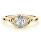 Oval-Cut Solitaire Twisted Engagement Ring