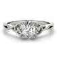 Oval-Cut Solitaire Twisted Engagement Ring