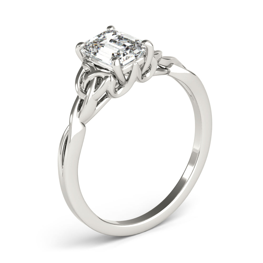 EMERALD CUT COLOR SOLITAIRE