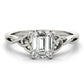 EMERALD CUT COLOR SOLITAIRE