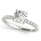 Accented Round Engagement Ring